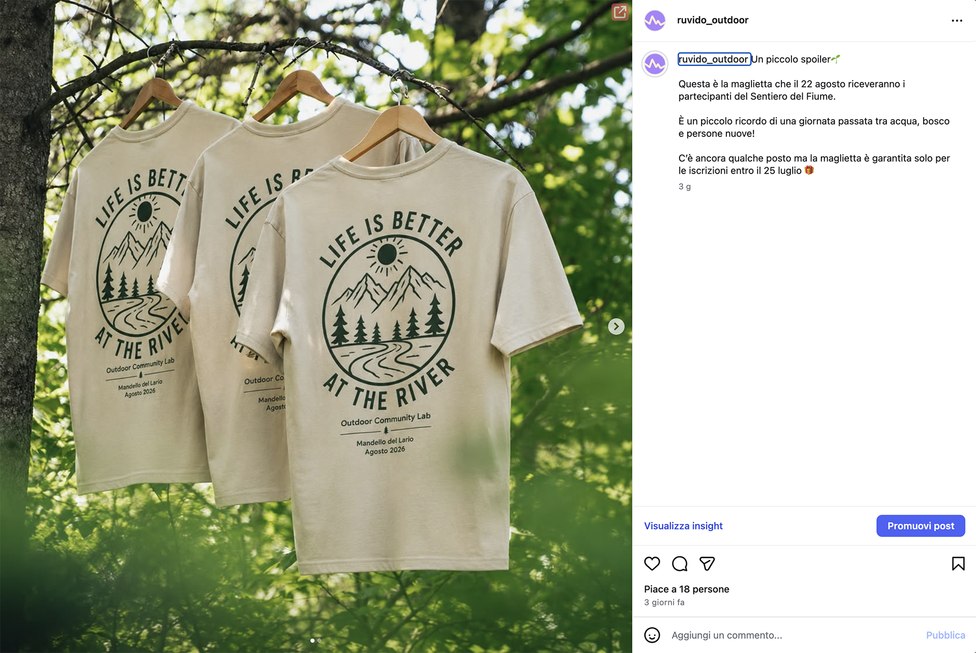 sezione instagram Ruvido